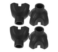 MOTHNUR Punte in Gomma Antiscivolo Per Bastone Da Passeggio 4 Pezzi, Accessori Per Anziani Base Stabile e Protezione Pavimento, Ricambio Durevole Per Bastoni Da Cammino