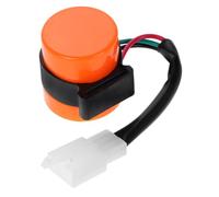 MOTHNUR Relè Lampeggiante Pin per Veicoli Fuoristrada Indicatore Direzione Elettronico Rotondo con Luce Arancione Alta Visibilità Compatibile Scooter Offroad Facile Installazione