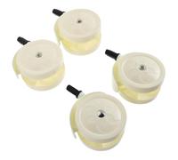 MOTHNUR Ruote Girevoli per Girelli e Passeggini Piccoli Set da 4 Pezzi in Plastica Resistente Cuscinetti Silenziosi Compatibili Pavimenti in Legno Piastrelle e Laminato Facile