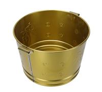 MOTHNUR Secchio Inceneritore in Acciaio Resistente Color Oro per Bruciare Soldi e Offerte Secchio Sacrificale Leggero e Multiuso per Uso Domestico e Esterno