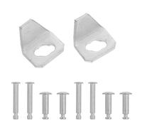 MOTHNUR Set 2 Pezzi Piastra di Montaggio in Lamiera di Ferro per Chiudiporta, Accessorio per Porta a Zanzariera, Piastra di Rinforzo per Riparazione Porte Residenziali Installazione