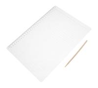 MOTHNUR Set 2 Righelli Lineari in Plastica Trasparente 09 CM Spaziatura 30 Griglie Stencil per Linee Parallele per Esami Disegno e Diario Righello Multiuso per Fogli Risposta e