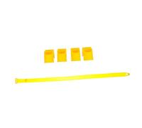 MOTHNUR Set di Cinghie Autobloccanti 43 Tazze Porta-Albero in Pp e Cinturino 0,8 M per Supporto e Fissaggio di Alberi Giovani in Giardino e Paesaggio