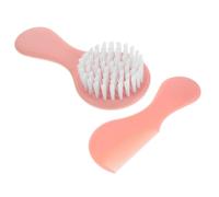 MOTHNUR Spazzola e Pettine per Ragazzo Ragazza Rosa Kit per Bambina Spazzola e Pettine in Plastica e Nylon Rimuove e Dandruff Accessorio per Igiene Ragazzo Ragazza