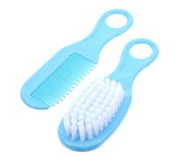 MOTHNUR Spazzola e Pettine Ragazzo Blu Kit Igiene Design Antistatico per Stimola Circolazione e Sviluppo Cerebrale