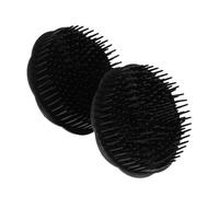 MOTHNUR Spazzola Per Cuoio Capelluto Massaggiatore 2 Pezzi Spazzola Shampoo in Plastica Nera Piccola Per Bagno Uso Quotidiano e Viaggi