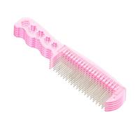 MOTHNUR Spazzola Per Cura Parrucca Bambola 5 Pezzi Pettine a Denti Fini e Spillo Metallico Per Styling Bjd e Bambole, Set Rosa Per Manutenzione e Districante Chioma