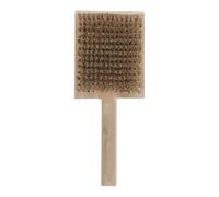 MOTHNUR Spazzola per Eliminare la Crescita Verde da Giardino in Rame con Manico in Legno Pulizia e Diserbo per Cortili e Aree Esterne Spazzola Resistente per Terra e Pavimenti