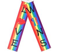 MOTHNUR Striscione Arcobaleno da Appendere per Pride Day Cartello da Portico Poliestere Resistente Decorazione Leggera per Festa Lgbtq All’Aperto e al Chiuso Accessorio Veranda