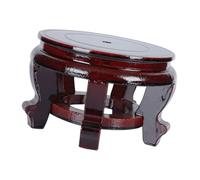 MOTHNUR Supporto in Legno Massello per Vaso da Fiori, Base Espositiva Rotonda Diametro 28 Cm, Portavasi Stabile per Piante da Interno e Decorazioni D’arredo