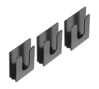 MOTHNUR Supporto per Microfono Cb per Auto e Moto in Metallo 3 Pezzi Clip Gancio Stabile per Microfoni Radio Wireless Supporto Compatto Salvaspazio per Comunicazioni Sicure Durante la