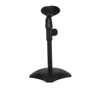 MOTHNUR Supporto per Microfono da Tavolo Regolabile in Metallo con Base Rotonda Antivibrazioni Compatto e Portatile per Interviste Canto dal Videoconferenze e Registrazioni