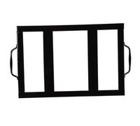 MOTHNUR Supporto per Piastra Acciaio Inossidabile con Doppie Maniglie Portapiastra da Cucina per Barbecue Strumento Pratico e Resistente per Cottura su Piastra