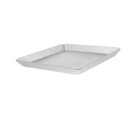 MOTHNUR Teglia Pizza Forata in Alluminio Quadrata Alta Conducibilità Termica Superficie Liscia Antiaderente per Forno e Professionale