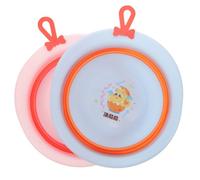 MOTHNUR Vaschetta per Lavaggio Ragazzo Ragazza Pieghevole, Lavabo Bacinella per Ragazzo Ragazza, Vasca da Bagno Portatile per Bagnetto Casa e Viaggi, Set 2 Pezzi Cartoon Stile Casuale