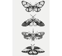 Moths and Butterflies Lined Diary | 365 pages for daily entries