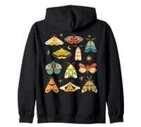 Moths Stars Whimsigoth Cottagecore Grunge Butterfly Graphic Felpa con Cappuccio