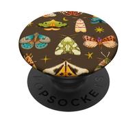 Moths Stars Whimsigoth Cottagecore Grunge Butterfly Graphic PopSockets PopGrip Adesivo