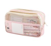 MOTIBACK Astuccio grande con 3 scomparti, facile da riporre per penne, organizer estetico per cancelleria per adolescenti, ragazzi, ragazze, scuola, college, rosa., Omicidi