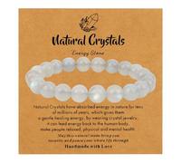 MOTIBACK Bracciale anti-paura per donne e uomini - Braccialetto con gemma naturale per alleviare lo stress, calmare e messa a fuoco, elastico per la consapevolezza, regalo per la salute mentale, Eine