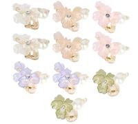 MOTIBACK Fermaglio per capelli da donna, elegante clip per capelli con decorazione di perle, per donne, di alta qualità, opaco, in tonalità di grigio, per il tempo libero e accessori eleganti.