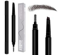 MOTIBACK Matita per sopracciglia Professionale Micro Brow Penna Bifacciale con penna meccanica per disegnare, modellare e definire sopracciglia perfette (caffè)