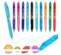 MOTIBACK Penna cancellabile con 10 colori vivaci e profumo delicato, ideale per evidenziare con precisione in ufficio, a casa e a scuola, ideale per progetti creativi e appunti organizzati