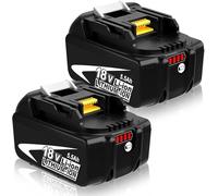 Moticett 2 pezzi BL1860B Ricambio per Makita 18V 5,5Ah Batteria compatibile per Makita Batteria BL1860B BL1850B BL1840B BL1830B BL1820 BL1835 BL1845 194205-3 194309-1 LXT-400