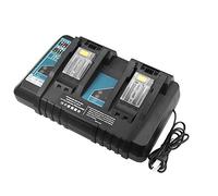 Moticett BL1815 BL1430 BL1440 DC18RD Caricatore a doppia porta 7A Caricatore rapido di ricambio per DC18RC DC18RA DC18SF Compatibile per Makita 14,4V-18V BL1415 BL1430 BL1830B