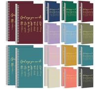 MotiMind Confezione da 24 quaderni a spirale cristiani, formato A5, con | Taccuino con copertina floreale con scritta in lingua inglese "God Says You Are Floral Covers", regalo cristiano per donne e