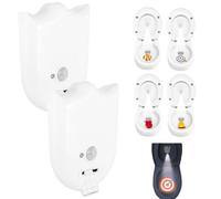 Motion-Activated Toilet Projector Light, Smart Motion, Light & Day-Night Sensing 30-Second Auto-Off, Novelty Lights for Nighttime Users and Gadget Enthusiasts, Fun Gifts Bathroom Accessory(2PCS)