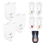 Motion-Activated Toilet Projector Light, Smart Motion, Light & Day-Night Sensing 30-Second Auto-Off, Novelty Lights for Nighttime Users and Gadget Enthusiasts, Fun Gifts Bathroom Accessory(3PCS)