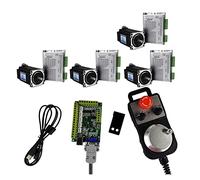 Motion Control System 4-axis Cnc Kit 556 Stepper Motor Driver Nema 23/57 3nm Emergency Stop Handwheel