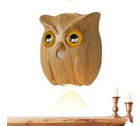 Motion Sensor Night Light - Magnetic Lamp | 3 Led Colors with On-Off Button, Battery Powered Owl Light with Type-C Charging, Compact Abs Accessory for Hallway, Kitchen, Stair, Cabinet, Ceiling, Fence
