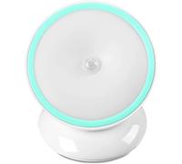 Motion Sensor Night Light Small Cordless LED Puck Light with Rotating Base Magnetic Battery Operated Cruise Night Light Portable Cruise Ship Essential