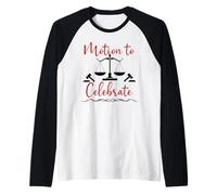 Motion to Celebrate Lawyer Graduation Funny Future Attorney Maglia con Maniche Raglan