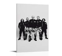 Motionless in WhitePoster per camera da letto, stampa estetica su tela, decorazione artistica da parete, per soggiorno e camera da letto, con cornice, stile cornice, 30 x 45 cm