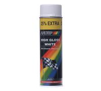 MOTIP Aerosol M04001-Vernice Spray, 500 ml, Colore Bianco Brillante