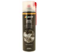 MOTIP Grasso Adesivo con PTFE, Lubrificante per Metallo e Plastica, Idrorepellente, Resistente da -30°C a +160°C, Spray Concentrato, 12 pezzi