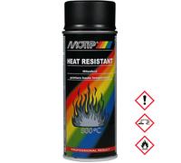 MOTIP-DUPLI Vernice per alte temperature MOTIP Black - spray 400 ml, nero