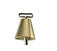 Motisi Zootecnici Pezzi 10 Campana in Ottone Misura Nr.4 per Pecore, capre, agnelli, Cani - Altezza cm.7
