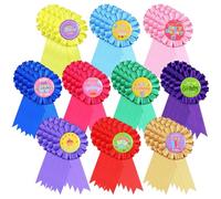 Motiskyy 40 spille con scritta "Happy Birthday", 7,5 x 16,0 cm, con scritta "It's My Birthday", elegante nastro multicolore con scritta "Happy Award", per regali fai da te