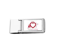 Motivation Constellation Love Leo Slim Money Clip Acciaio Holder Pocket Wallet