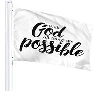 Motivation Quote Flag 3x5 FT Word All Things are Possible Outdoor Flags Large Welcome Yard Banners Home Garden Yard Lawn Decor