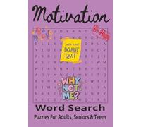 Motivation: Word Searches with Easy to Read Print about Positive thinking, Building Self esteem, Confidence and More | 6x9 inches, 110 pages | 50+ ... Gift for Vacations, Holidays and Free Times.