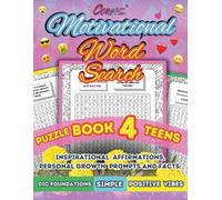 Motivational and Inspirational Word Search Puzzle Book for Teens: Affirmations, Positive Vibrations, and Personal Growth Quiz