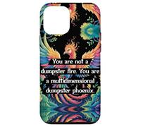 Motivational Dumpster Fire Multidimensional Phoenix Rainbow Custodia per iPhone 12 mini