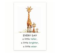 Motivational Growth Mindset Poster - Positive Affirmation Wall Art for Classroom, Office, Home Decor - Inspirational Print(Framed,12x18inch(30x45cm))