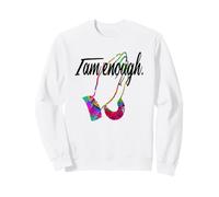 Motivational I AM Enough Colorful Praying Hands Felpa