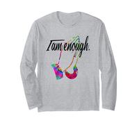 Motivational I AM Enough Colorful Praying Hands Maglia a Manica